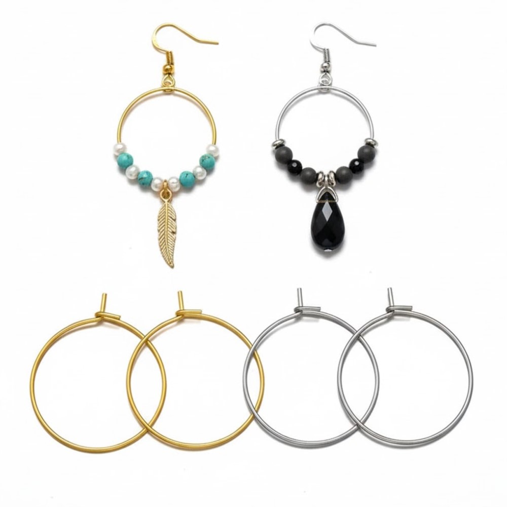 Hoop Earrings - 50Pcs 316 Stainless Steel 15 20