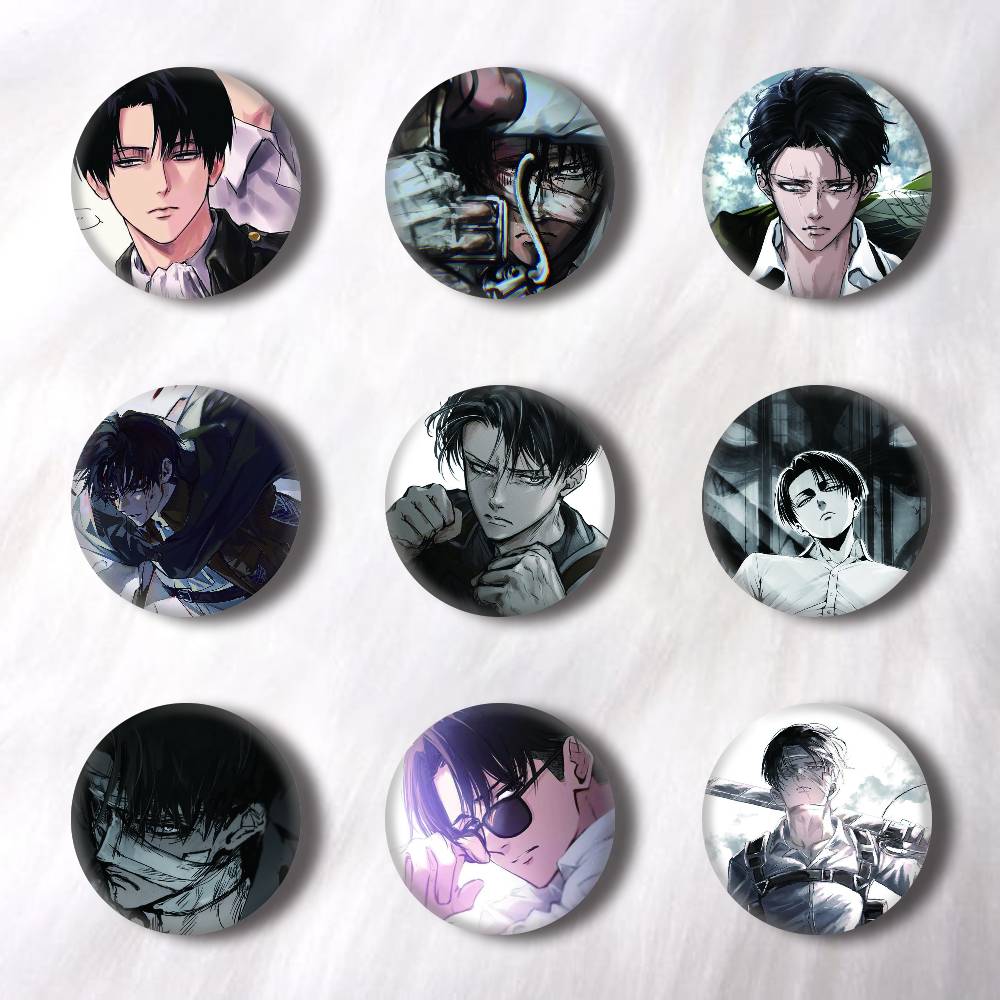 Levi Jewelry & Watches Inc - Anime Levi Ackerman Creative Round Button