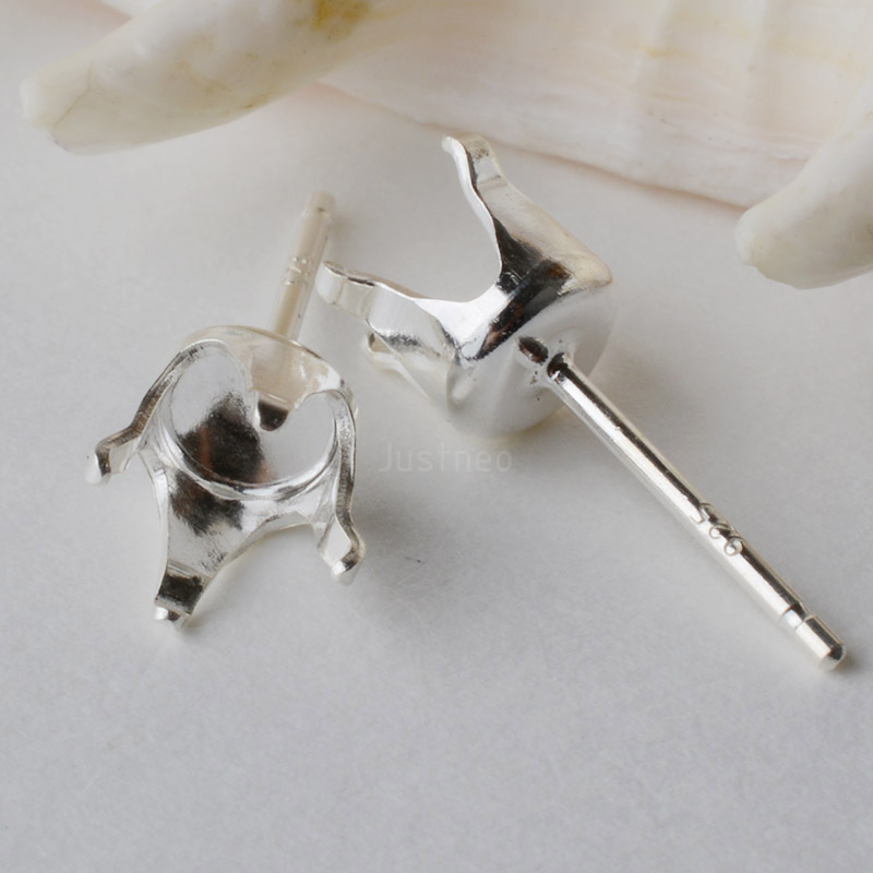 Solid 925 Sterling Silver Snap - Hoop Earrings 评论和价格