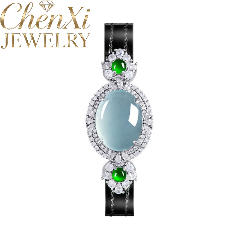 High-End Natural A-Grade Blue  - Fine Jewelry Watches Women 评论和价格