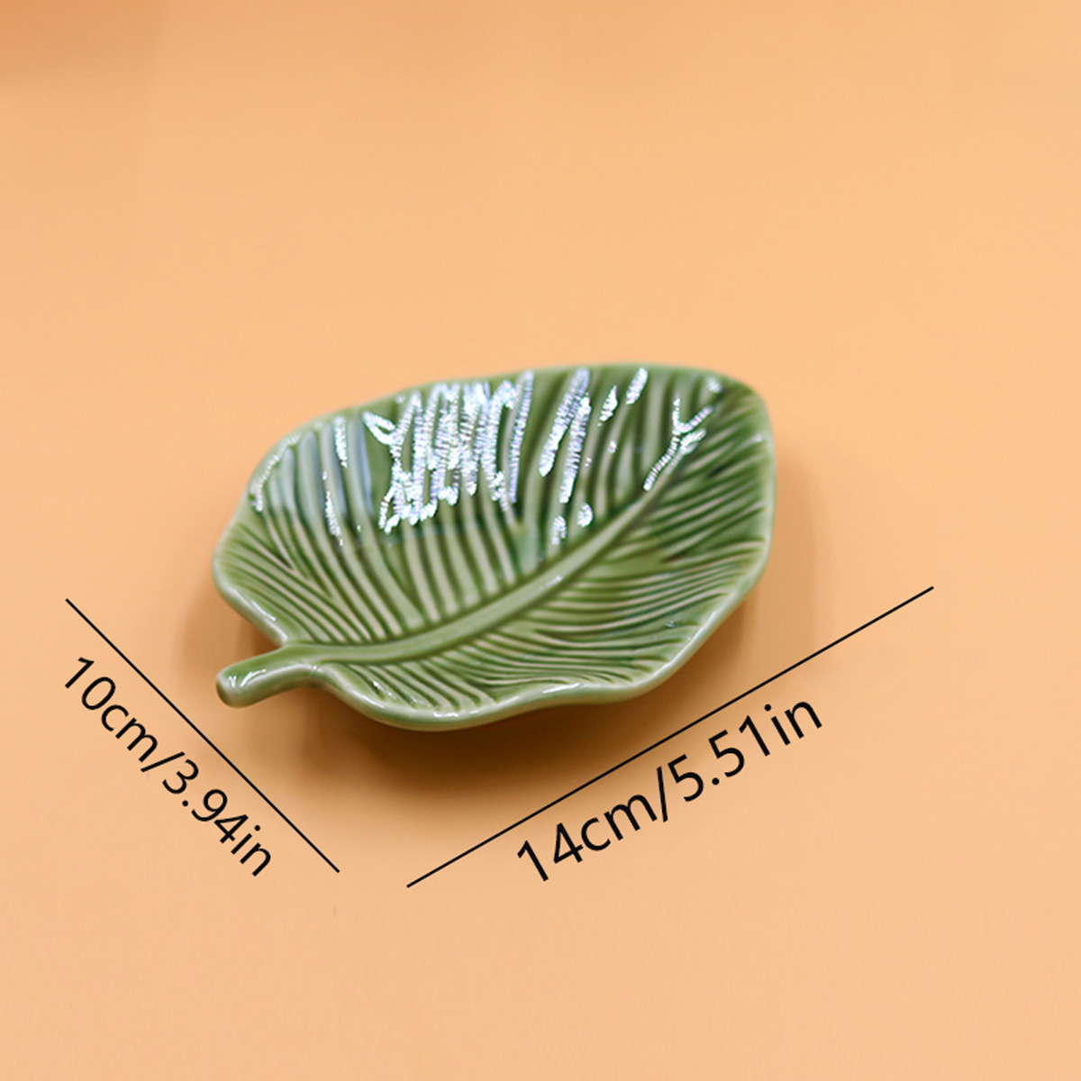 1Pcs Leaf-Shaped Jewelry Organ - Hoop Earrings 评论和价格