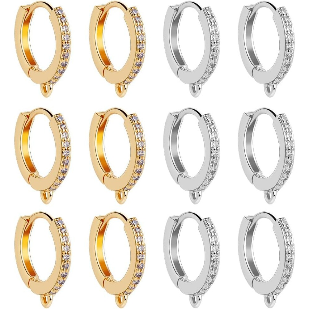 1 Box 12Pcs Round Leverback Ho - Hoop Earrings 评论和价格