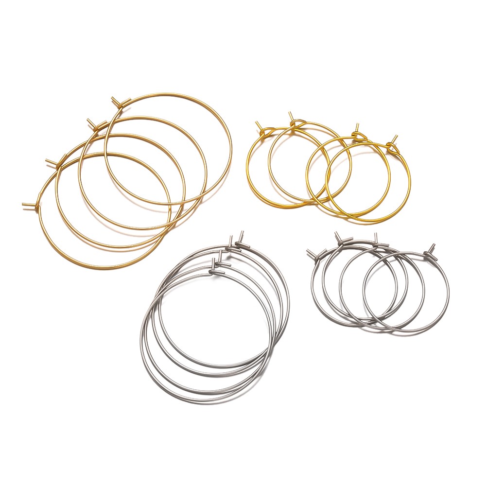 50Pcs 316 Stainless Steel 15 2 - Hoop Earrings 评论和价格