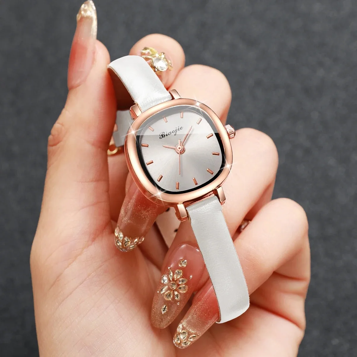 5PCS Fashion Square Dial Women - Fine Jewelry Watches Women 评论和价格
