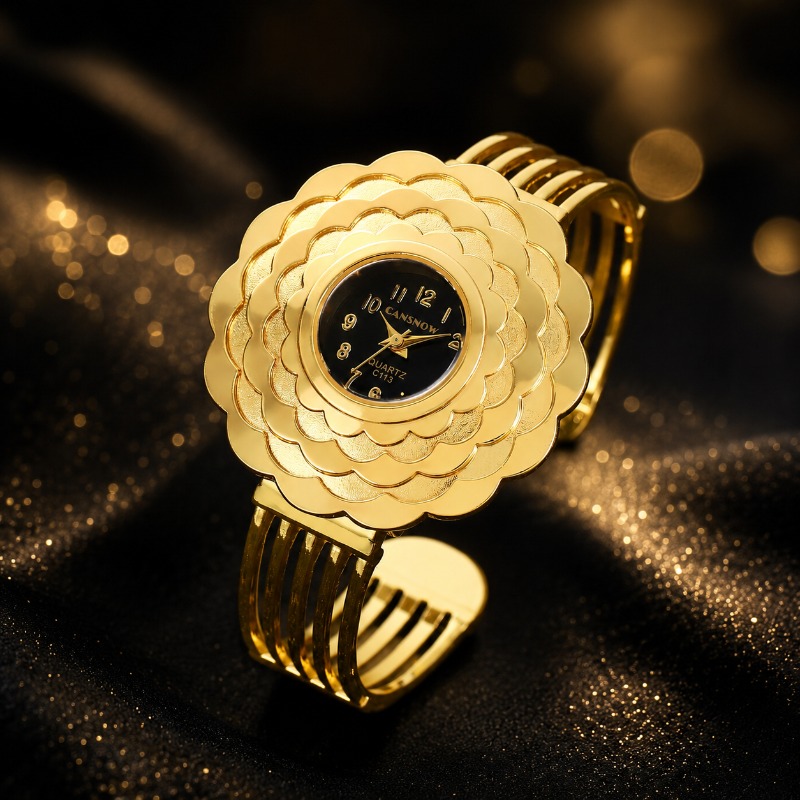 Elegant Women's Flower Quartz  - Unique Jewelry Watches 评论和价格