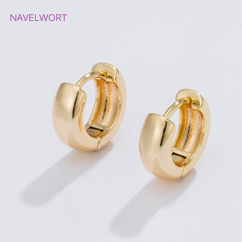6 Sizes Gold Plated Circle Hoo - Hoop Earrings 评论和价格