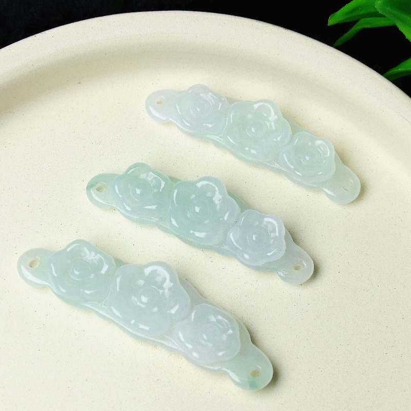 1pc Natural Jadeite Emerald Fl - Jewelry & Watches Spółka Z Ograniczoną Odpowiedzialnością Sp Z Oo 评论和价格