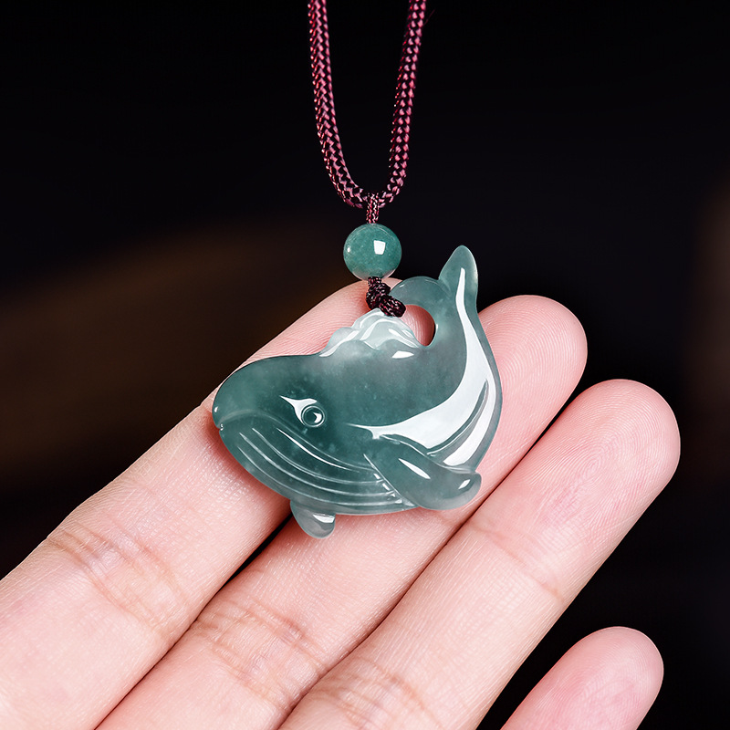 Natural Burmese Jadeite Whale  - Jewelry & Watches Spółka Z Ograniczoną Odpowiedzialnością Sp Z Oo 评论和价格