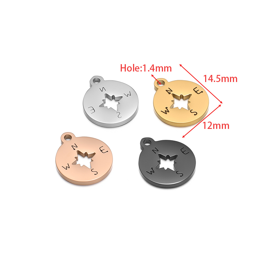 5Pcs Waterproof Stainless Stee - Hoop Earrings 评论和价格