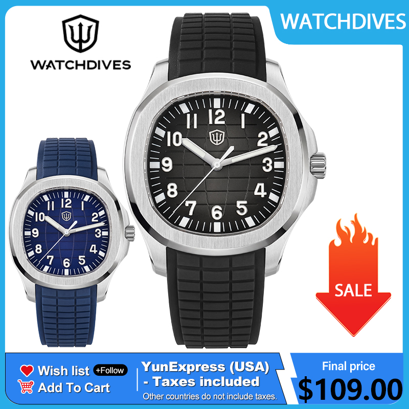 Watchdives WD008 38mm Dive Men - Jewelry Watches Vintage 评论和价格