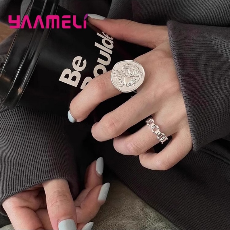 925 Silver  Watch Chain Rings  - Fine Jewelry Watches Women 评论和价格