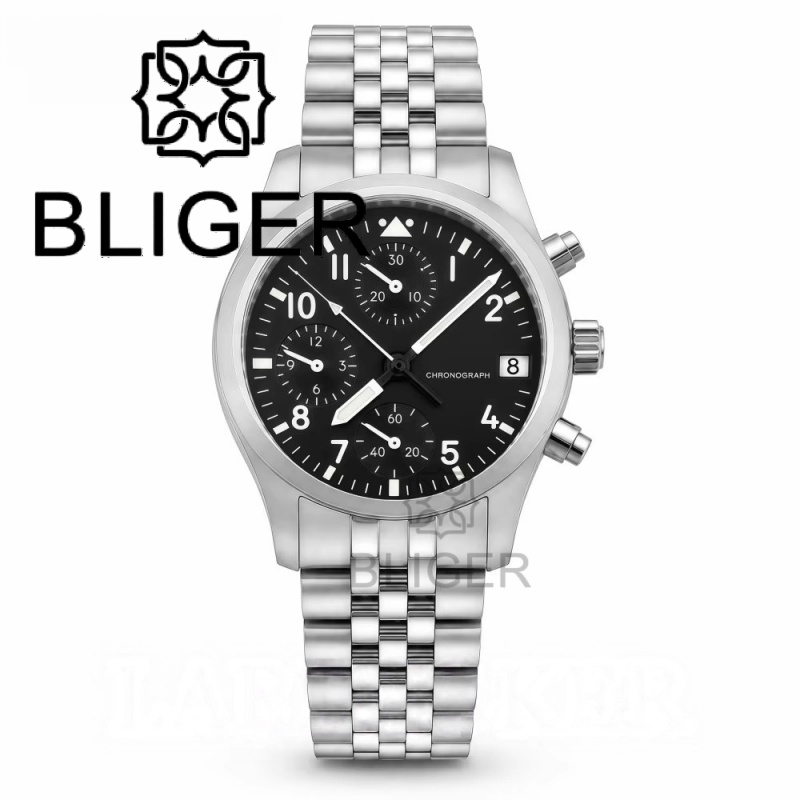 BLIGER Full Black Brushed 38mm - Jewelry And Watches 评论和价格