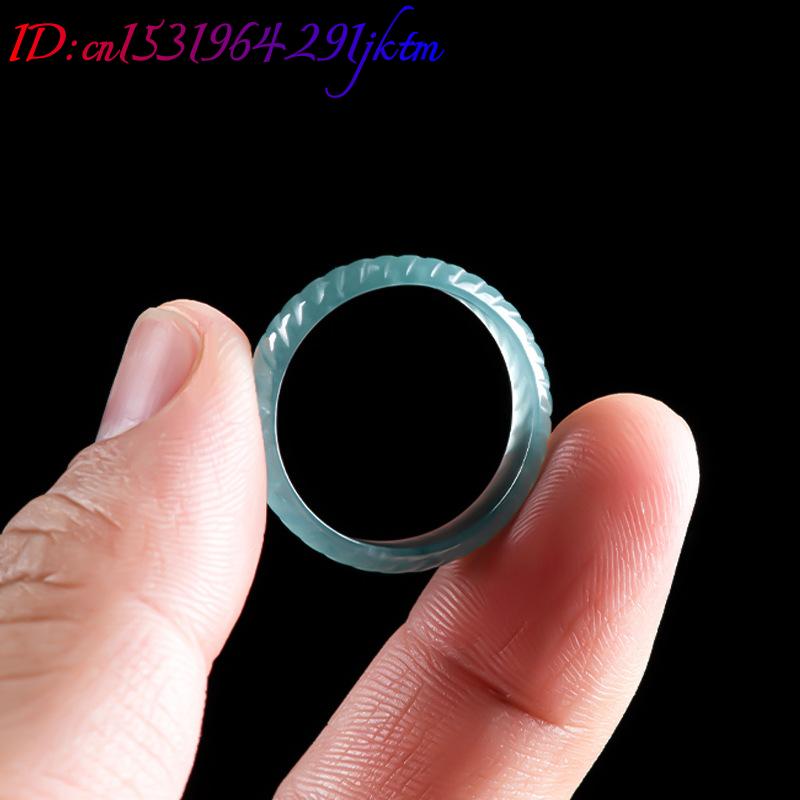 Blue Real Burmese Jadeite Ring - Jewelry & Watches Spółka Z Ograniczoną Odpowiedzialnością Sp Z Oo 评论和价格