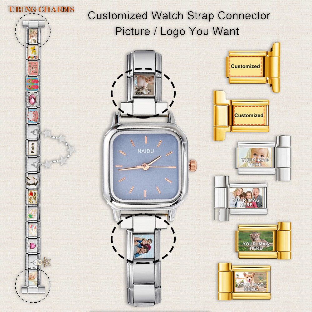 1 pair Picture Logo Customized - Italian Jewelry Watches 评论和价格