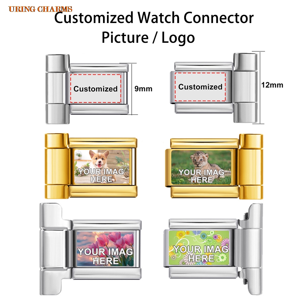 1 pair Picture Logo Customized - Italian Jewelry Watches 评论和价格