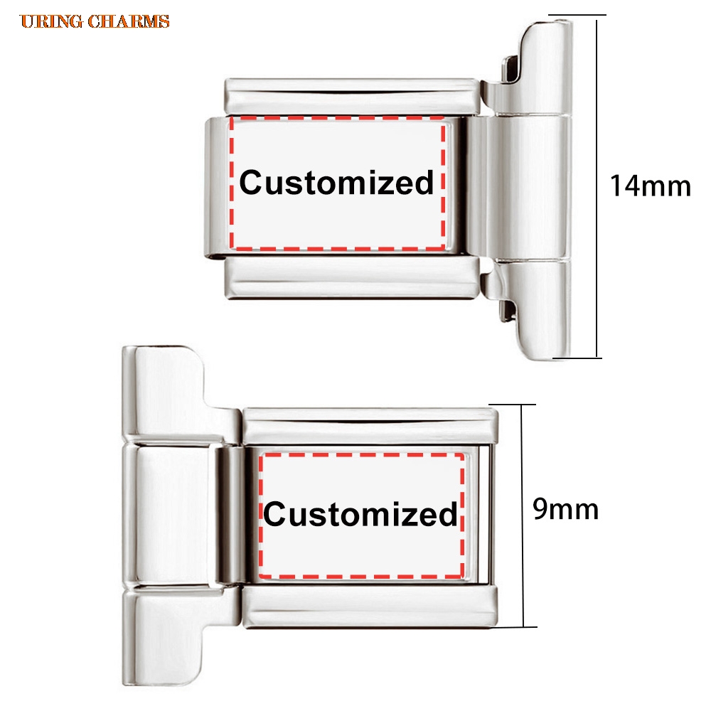 1 pair Picture Logo Customized - Italian Jewelry Watches 评论和价格