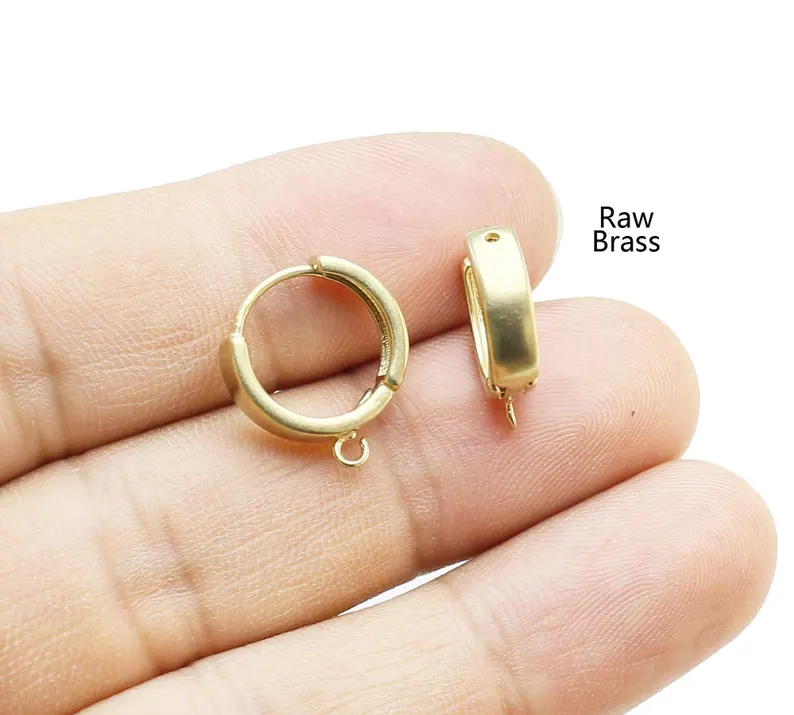 10pcs Round Earring Hoops, Hug - Hoop Earrings 评论和价格