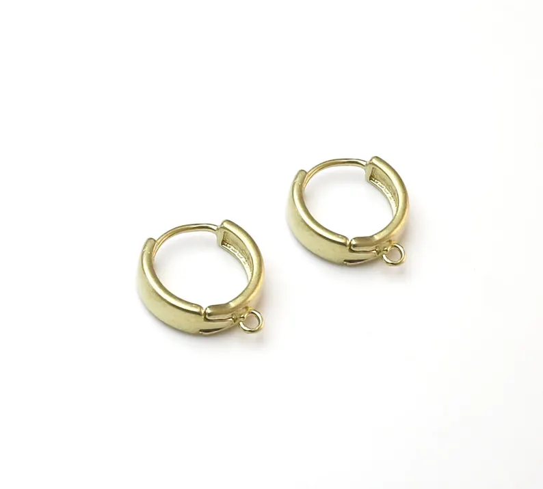 10pcs Round Earring Hoops, Hug - Hoop Earrings 评论和价格