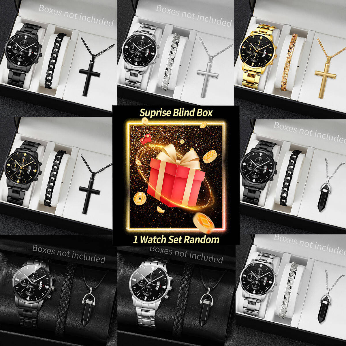 Surprise Mystery Watch Blind B - Jewelry And Watches 评论和价格
