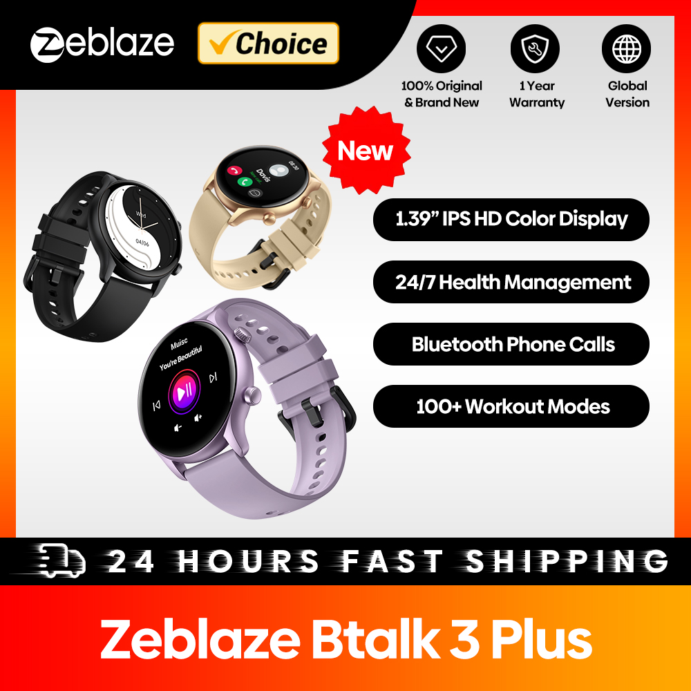 New Zeblaze Btalk 3 Plus Voice - Italian Jewelry Watches 评论和价格