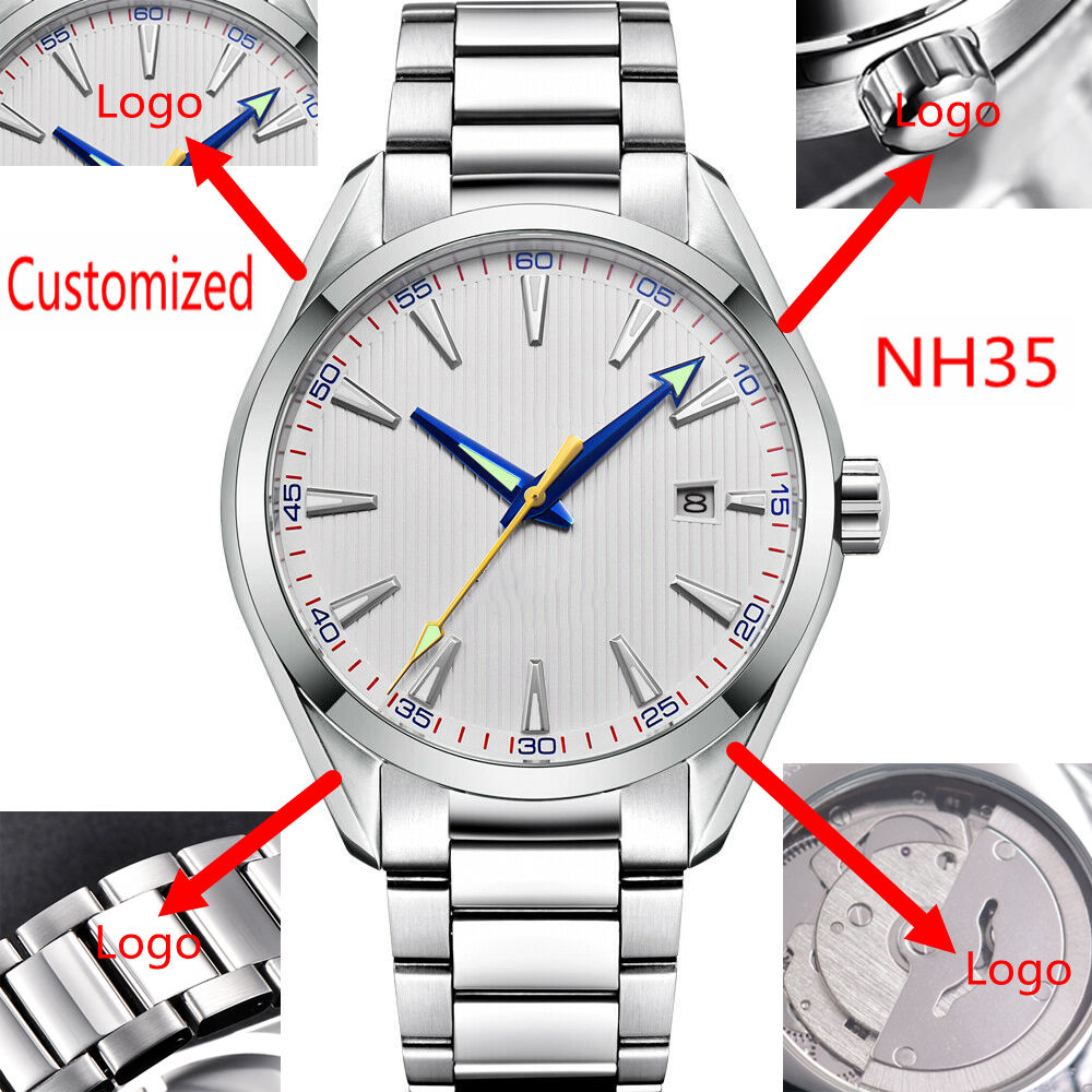 Custom Logo 41mm Men Miyota/NH - Jewelry And Watches 评论和价格